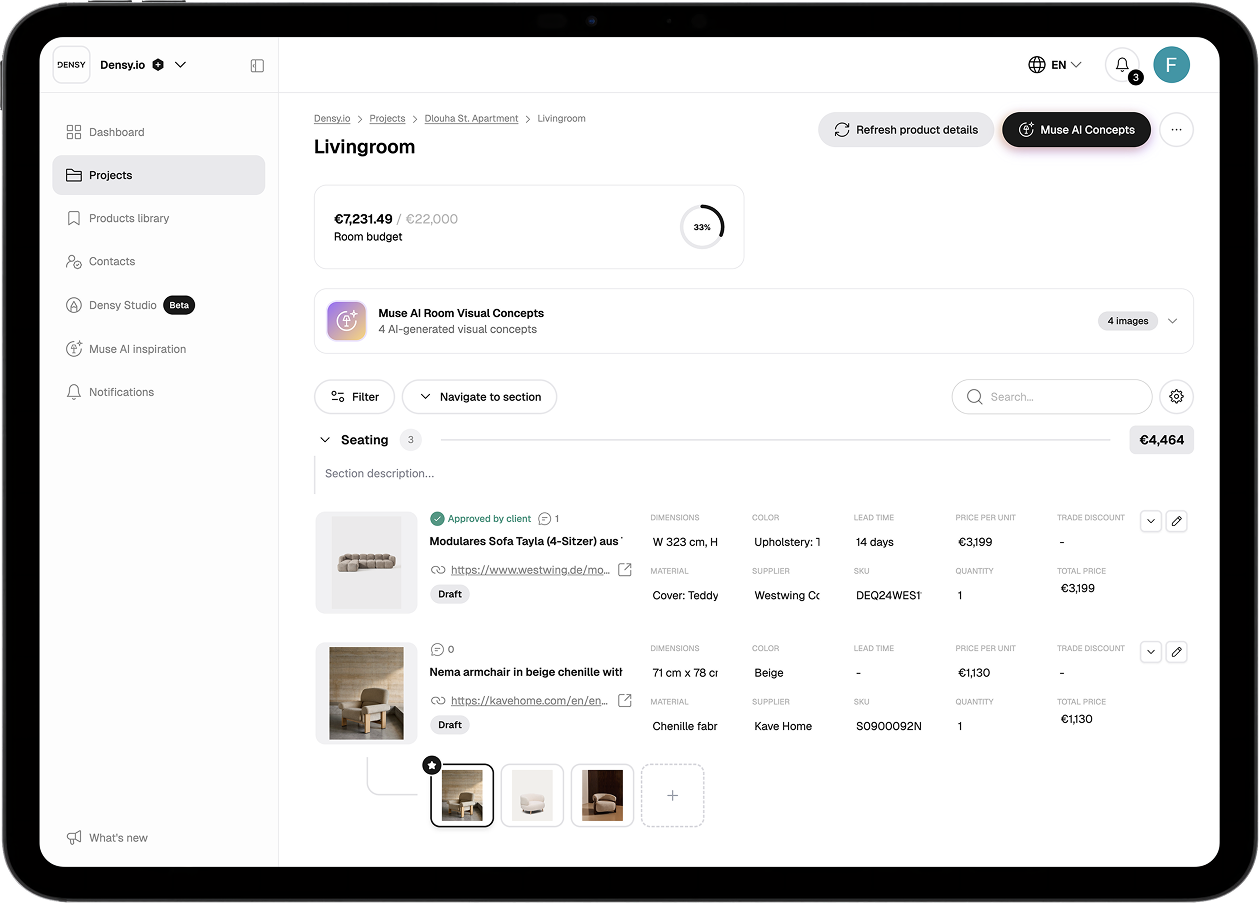 Densy platform preview